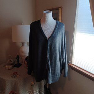 Organic Cotton Vetta V-Neck Oversized Sweater XL